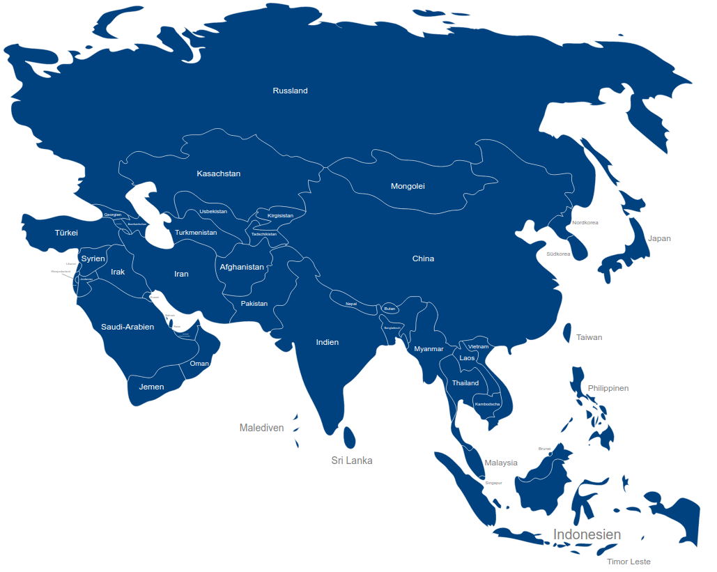 Messer in Asia